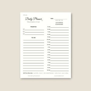 Simple Start Daily Planner Pad, 8.5x11" 1 Month